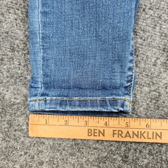 Judy Blue Jeans Womens 5/27 HighRise Skinny Fit Blue Leopard Stretch Denim Pants - Picture 13 of 14